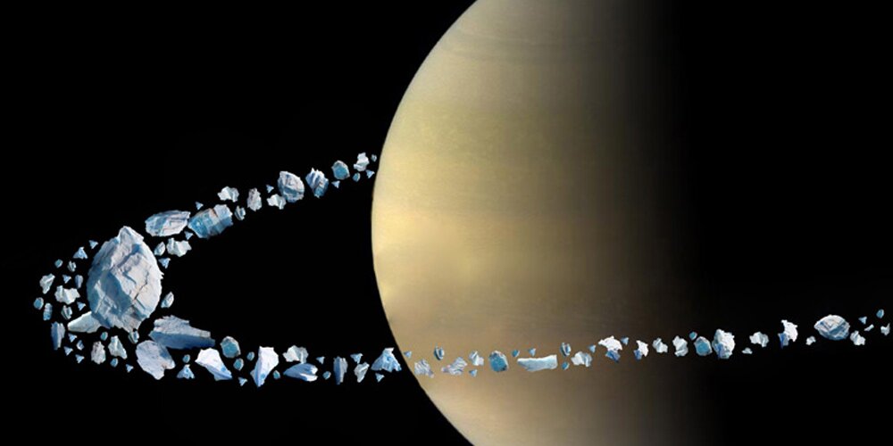 Cosmolab - So Saturnovi obroči posledica razpadle lune?